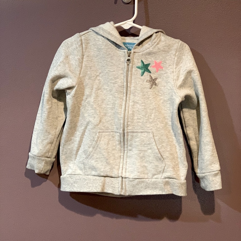 Hooded Sequin Star Jacket - 3T